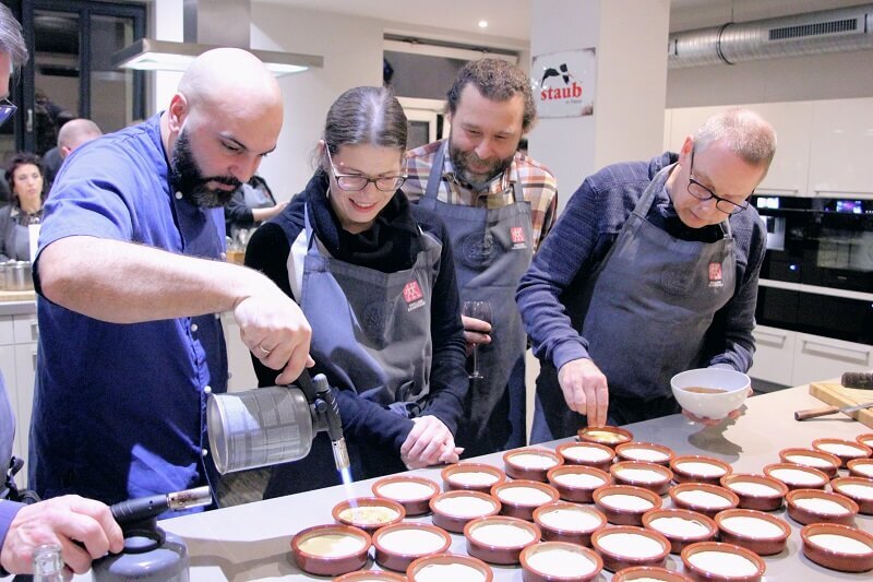 Flambieren der Vorspeise